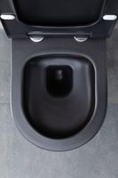 Унитаз Allen Brau Priority 4.31001.31 подвесной Черный матовый без сиденья — фото 26, Подвесные унитазы