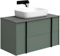 Тумба под раковину Allen Brau Reality 90 1.32006.CGM подвесная Олива матовая — фото 19, Тумбы под раковину