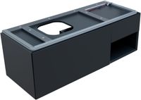 Тумба под раковину Allen Brau Infinity 120 L 1.21006.AM подвесная Антрацит матовый — фото 16, Тумбы под раковину