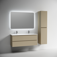 Тумба подвесная SANCOS Folk 1190х445х500, c двумя ящиками оснащенными доводчиками, Капучино, арт. арт-FL120CP — фото 9, Тумбы под раковину