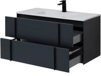 Тумба под раковину Allen Brau Reality 100 1.32007.AM подвесная Антрацит матовый — фото 16, Тумбы под раковину