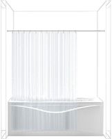 Карниз для ванны Aquanet прямой 130 00198746 — фото 2, Карнизы для ванной