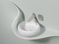 Раковина-чаша Ceramicanova Element 36 CN6050 Белая глянцевая — фото 6, Раковины накладные