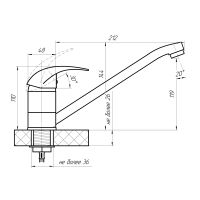 Товар: Смеситель для кухни Сантаком stOMEGA 3303-6, хром - фото 2 Смеситель для кухни Сантаком stOMEGA 3303-6, хром — фото 2, Смесители для кухни