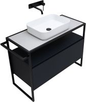 Тумба под раковину Allen Brau Priority 100 1.31003.AM Антрацит матовый — фото 9, Тумбы под раковину