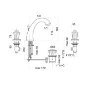 Товар: Смеситель для раковины Fiore VENERE SKY (SWAROVSKI®) , бронза арт-13ZZ0628 - фото 2 Смеситель для раковины Fiore VENERE SKY (SWAROVSKI®) , бронза арт-13ZZ0628 — фото 2, Смесители для раковины
