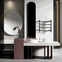 Товар: Полотенцесушитель электрический 475*474 c терморегуляторм, цвет: черный матовый. арт-AQM3124MB - фото 2 Полотенцесушитель электрический 475*474 c терморегуляторм, цвет: черный матовый. арт-AQM3124MB — фото 2, Электрические полотенцесушители