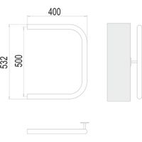 Полотенцесушитель водяной Terminus П-образный (1&quot;) БШ 50х40 4620768881428 — фото 2, Водяные полотенцесушители