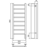 Товар: Полотенцесушитель электрический Terminus Ватикан П8 30х85 4670078553430 - фото 2 Полотенцесушитель электрический Terminus Ватикан П8 30х85 4670078553430 — фото 2, Электрические полотенцесушители