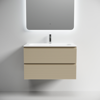 Тумба подвесная SANCOS Folk 790х445х500, c двумя ящиками оснащенными доводчиками, Капучино, арт.FL80CP — фото 1, Тумбы под раковину