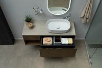 Тумба под раковину Allen Brau Infinity 120 1.21006.NO L дуб — фото 9, Тумбы под раковину