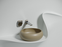 Раковина-чаша Ceramicanova Element 36 CN6050MC Капучино матовая — фото 7, Раковины накладные