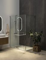 Душевой уголок Allen Brau Fantasy 140x90 3.11004-00 профиль Хром стекло прозрачное — фото 21, Прямоугольные душевые уголки