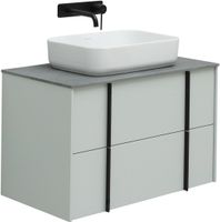 Тумба под раковину Allen Brau Reality 80 1.32005.PWM подвесная Папирус матовый — фото 25, Тумбы под раковину