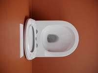 Подвесной унитаз CERAMICANOVA Uno смыв Торнадо 490x360x360 белый арт-CN11001T — фото 8, Подвесные унитазы