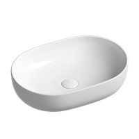 Раковина-чаша Ceramicanova Element 60 Белая арт-CN6047 — фото 2, Раковины накладные