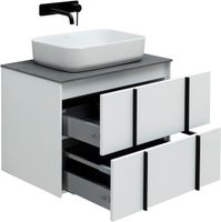 Тумба под раковину Allen Brau Reality 70 1.32004.WM подвесная Белая матовая — фото 4, Тумбы под раковину