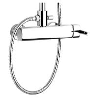 Душевая система Webert Azeta , хром арт-AZ870105015METAL — фото 3, Душевые стойки