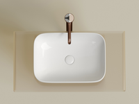 Раковина-чаша Ceramicanova Element 50 CN6055 Белая глянцевая — фото 21, Раковины накладные