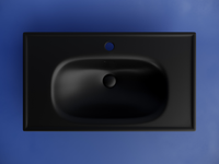 Товар: Раковина накладная CERAMICANOVA Sabo с отверстием под смеситель 800x460x130 черный матовый - фото 3 Раковина накладная CERAMICANOVA Sabo с отверстием под смеситель 800x460x130 черный матовый — фото 3, Раковины накладные