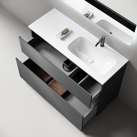 Тумба напольная SANCOS Folk Floor правая 1190х445х850, c двумя ящиками оснащенными доводчиками, Grey soft, арт.FL120FRGS — фото 2, Тумбы под раковину