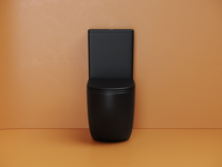 Напольный пристенный унитаз Metropol смыв Торнадо черный матовый CN4001TMB — фото 3, Напольные унитазы