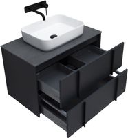 Тумба под раковину Allen Brau Reality 80 1.32005.AM подвесная Антрацит матовый — фото 32, Тумбы под раковину