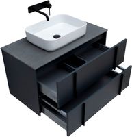 Тумба под раковину Allen Brau Reality 90 1.32006.AM подвесная Антрацит матовый — фото 14, Тумбы под раковину