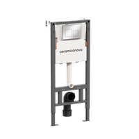 Товар: Система инсталляции для унитазов CERAMICANOVA Balance с кнопкой смыва Square, цвет хром глянцевый, - фото 5 Система инсталляции для унитазов CERAMICANOVA Balance с кнопкой смыва Square, цвет хром глянцевый, — фото 5, Инсталляции для унитазов