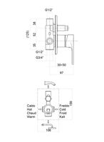 Смеситель для душа Fiore KYMA , хром арт-75CR6517 — фото 2, Смеситель для душа