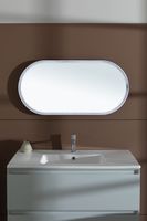 Зеркало Allen Brau Infinity 50 1.21016.BL с подсветкой Черное с сенсорным выключателем — фото 14, Зеркала в ванную комнату