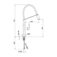 Товар: Смеситель для кухни Webert Oblique Pro , хром арт-OB920602015 - фото 2 Смеситель для кухни Webert Oblique Pro , хром арт-OB920602015 — фото 2, Смесители для кухни