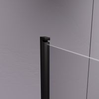 Шторка на ванну  80*140 RGW SC-114-B Чёрный/Прозрачное/6 мм (Easy) арт-411111408-14 — фото 5, Шторки для ванной распашные