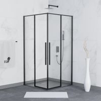 Душевой уголок  80*80*195 RGW SV-31-B Квадрат/Чёрный/Прозрачное/6 мм (Easy) арт-32323188-14 — фото 2, Квадратные душевые уголки