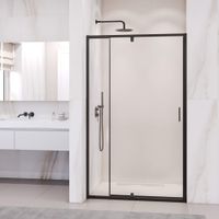 Душевая дверь  70- 80*195 RGW PA-008-B Чёрный/Прозрачное/6 мм (Easy) арт-350800878-14 — фото 1, Распашные душевые двери