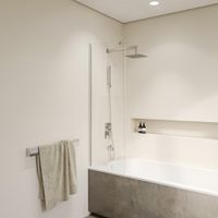 Товар: Шторка на ванну INRAIN MC-056-8 / 40х150 / Хром / Прозрачное / 8 мм арт-73MC056804-CH - фото 3 Шторка на ванну INRAIN MC-056-8 / 40х150 / Хром / Прозрачное / 8 мм арт-73MC056804-CH — фото 3, Неподвижные шторки для ванной