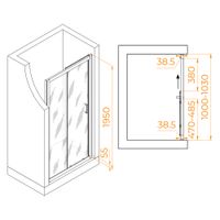Товар: Душевая дверь 100*195 RGW PA-016 Хром/Прозрачное/6 мм арт-350801610-11 - фото 3 Душевая дверь 100*195 RGW PA-016 Хром/Прозрачное/6 мм арт-350801610-11 — фото 3, Раздвижные душевые двери