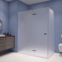 Душевой уголок 150* 90*200 RGW SV-040 Прямоуг./Хром/Матовое/8 мм (2 уп.) арт-353204059-21 — фото 1, Прямоугольные душевые уголки