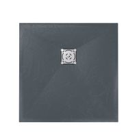Душевой поддон квадратный RGW ST-G 80x80, каменный, графит, арт-16152088-02 — фото 10, Душевые поддоны из искусственного камня