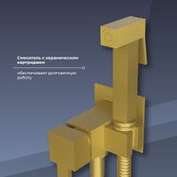 Товар: Гигиенический душ со смесителем RGW SP-212-Gb Золото браш (Смеситель/шланг/гигиенический душ/) арт-581408212-06 - фото 4 Гигиенический душ со смесителем RGW SP-212-Gb Золото браш (Смеситель/шланг/гигиенический душ/) арт-581408212-06 — фото 4, Гигиенические души