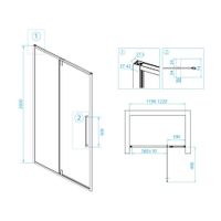 Товар: Душевая дверь 120*200 RGW SV-03 Хром/Прозрачное/6 мм арт-06320312-11 - фото 3 Душевая дверь 120*200 RGW SV-03 Хром/Прозрачное/6 мм арт-06320312-11 — фото 3, Распашные душевые двери