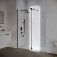 Боковая панель  30*195 RGW Z-070-B Чёрный/Прозрачное/6 мм (Easy) арт-352207003-14 — фото 1, Боковые стенки