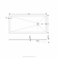 Душевой поддон  70*140*2,5 RGW ST-0147G Графит/Прямоуг Ø 90 мм Каменный арт-16152714-02 — фото 5, Душевые поддоны из искусственного камня