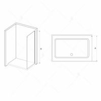 Боковая панель  90*200 RGW Z-15 Хром/Прозрачное/8 мм (TO-15) (Easy) арт-03221509-11 — фото 1, Боковые стенки