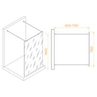 Душевая перегородка RGW WA-016 120x195, стекло прозрачное/8 мм, арт-35101612-11 — фото 6, Душевые перегородки