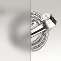 Душевой уголок INRAIN MIT-084 / 100х100х195 / Трапеция / Чёрный / Прозрачное / 8 мм арт-73MI08400-TB — фото 1, Душевые уголки трапеция