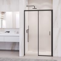 Душевая дверь 130*195 RGW PA-017-B Чёрный/Прозрачное/6 мм (Easy) арт-350801713-14 — фото 1, Раздвижные душевые двери