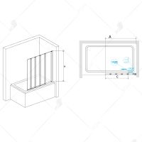 Товар: Шторка на ванну 120*150 RGW SC-21 Хром/Прозрачное/6 мм (Easy) арт-03112112-11 - фото 5 Шторка на ванну 120*150 RGW SC-21 Хром/Прозрачное/6 мм (Easy) арт-03112112-11 — фото 5, Складные шторки для ванной