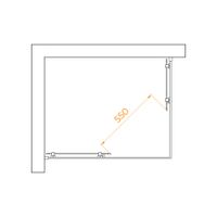 Душевой уголок RGW PA-040B 80x100, прямоугольный, профиль черный, стекло прозрачное/6 мм, арт-3508104080-14 — фото 8, Прямоугольные душевые уголки