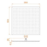 Верхний душ RGW SP-82-50 Квадрат/Хром 50*50 арт-21148250-01 — фото 7, Верхние души